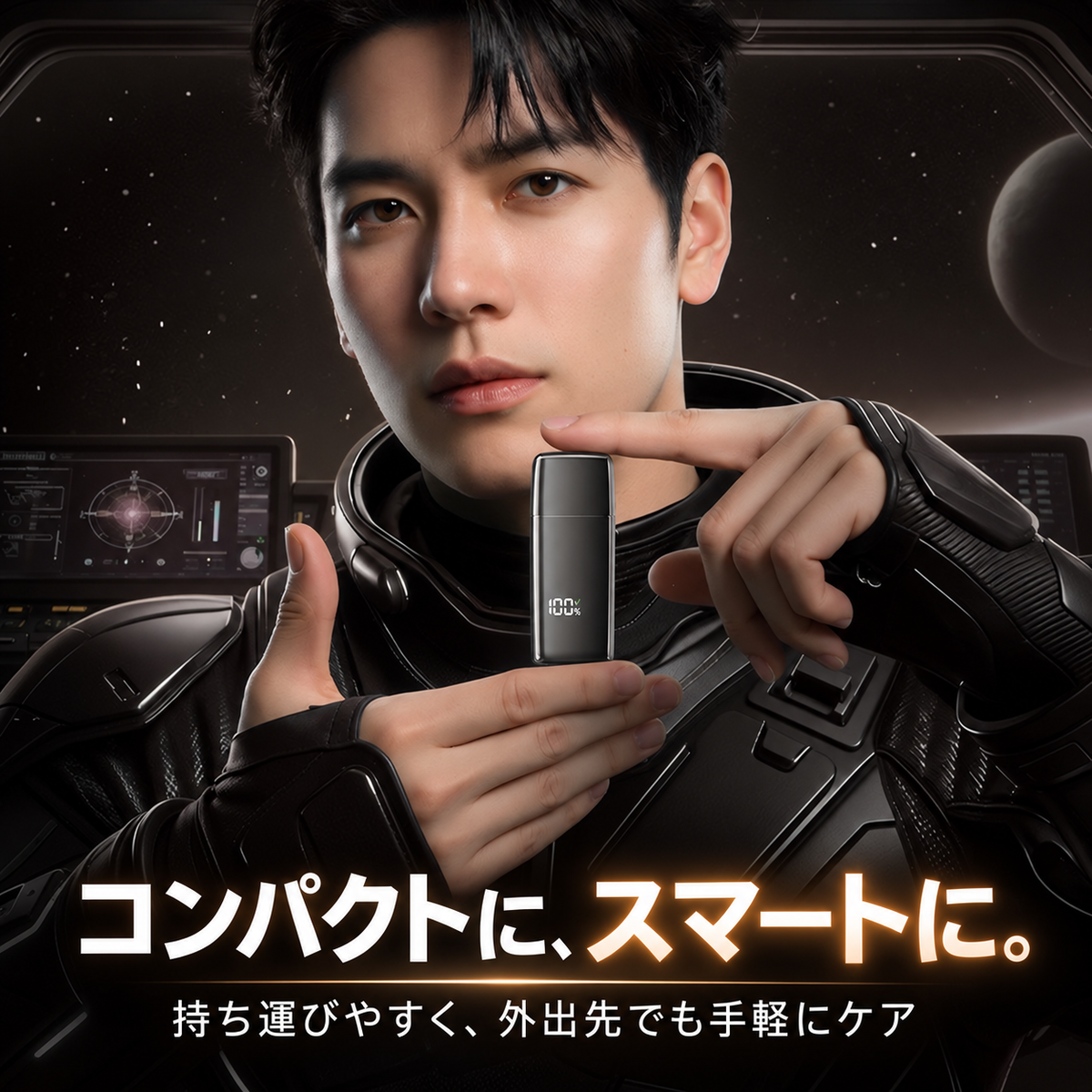 手のひらサイズで持ち運びやすい ENCHEN N7 鼻毛トリマー