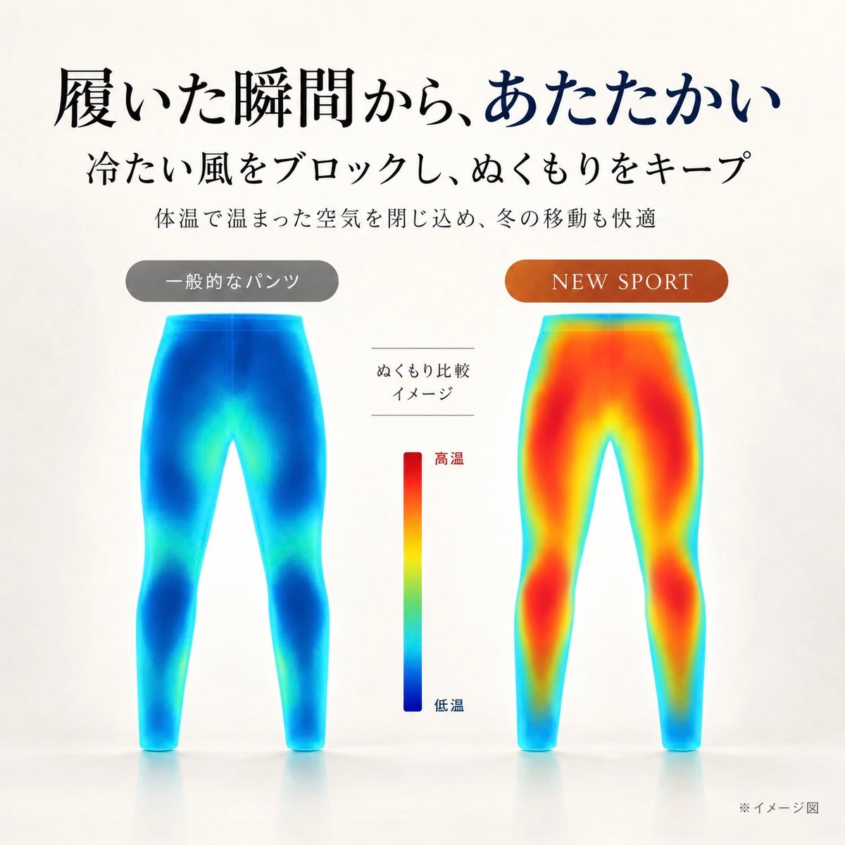 【売上No.1獲得】NEW SPORT | 男女兼用 裏起毛パンツ