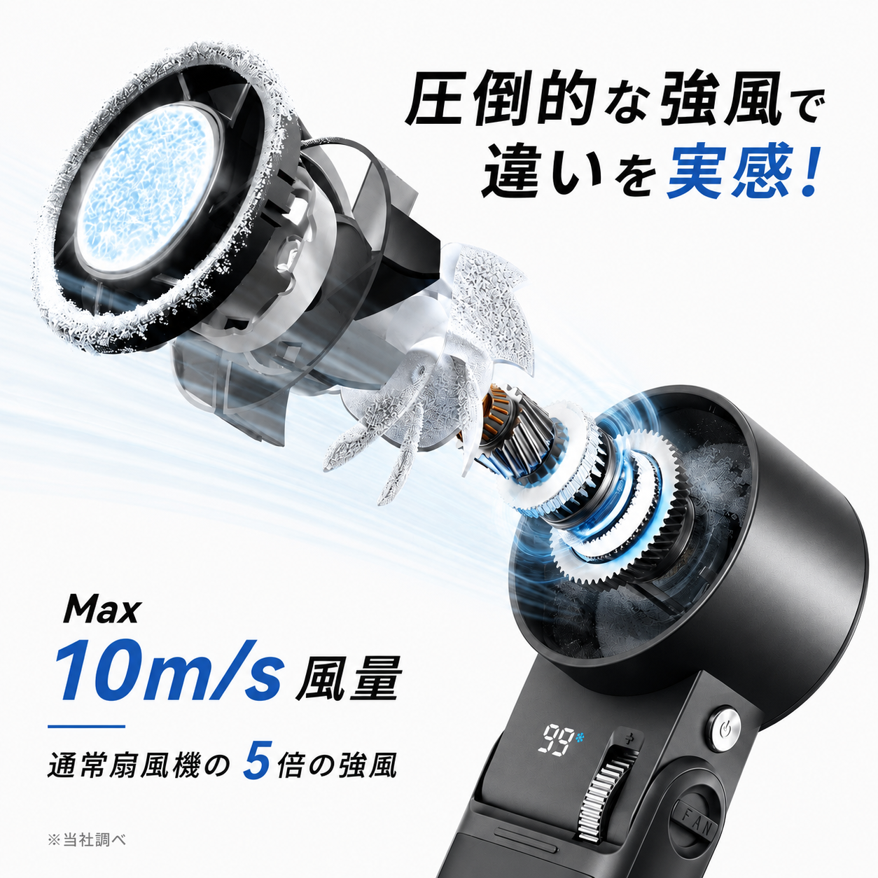 ICE FAN 冷却プレート搭載 ハンディファン