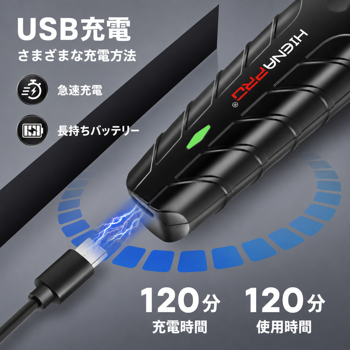 バリカン＋トリマー 2点セット 散髪ケープ付き
