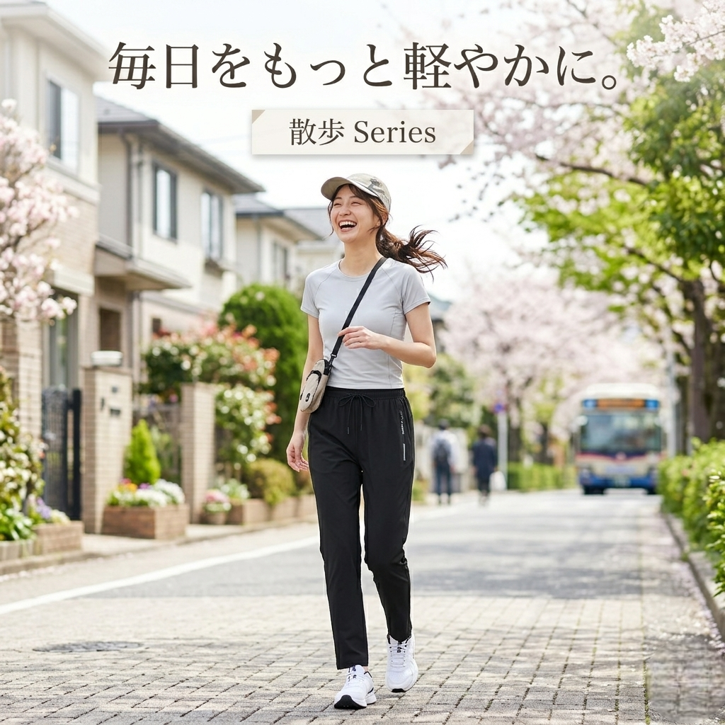 【男女兼用】アイスシルク・多機能プレミアムパンツ
