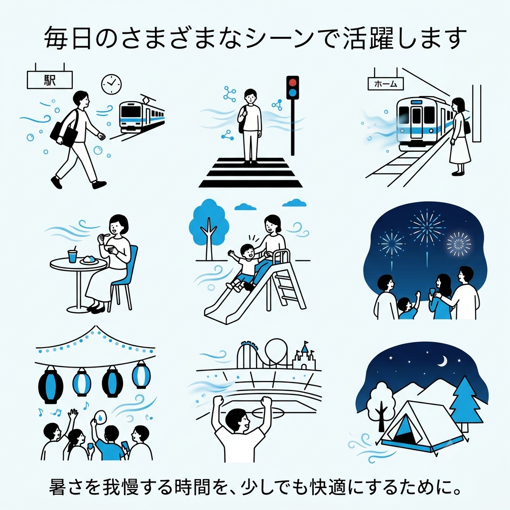 ICE FAN 冷却プレート搭載 ハンディファン