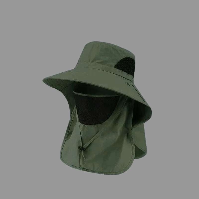 【男女兼用】UV99%カット｜遮光帽子｜首・顔・耳を完全防護